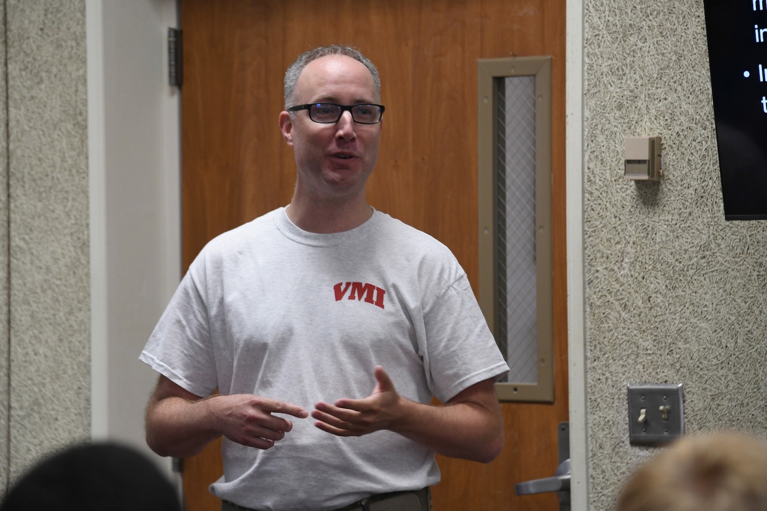 Lt. Col. Matthew Halligan, new director of music at VMI