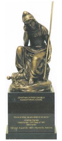 Daniels Humanitarian Award Statue