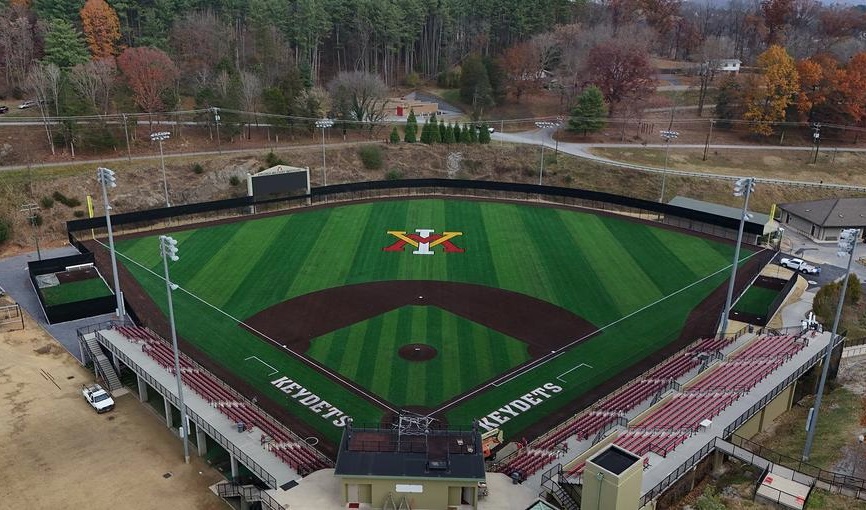 Drone view of new Gray-Minor Baseball field.