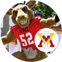 VMI Athletics Keydets mascot Moe the Kangaroo