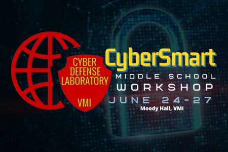The VMI Cyber Defense Laboratory will host its second annual CyberSmart workshop for middle school students June 12-15 in Moody Hall on the VMI post.