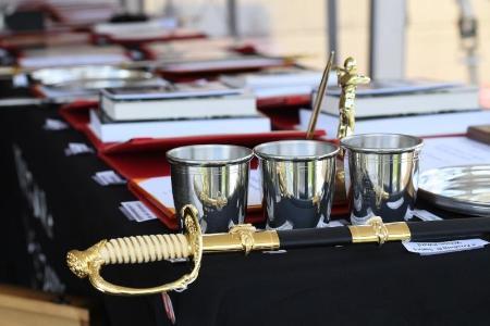 Institute awards on table