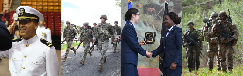 Navyl, Army, Air Force, and Marine-option cadets at VMI