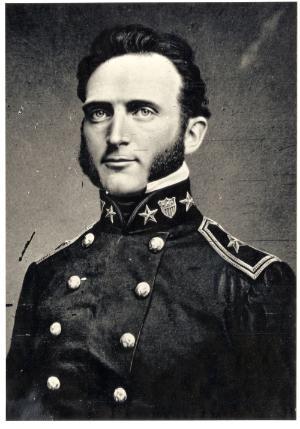 This daguerreotype is of Major Thomas Jackson in his 1851 U.S. Army service uniform. This is the original photograph before it was changed to show Jackson in a Confederate General uniform during the Civil War.