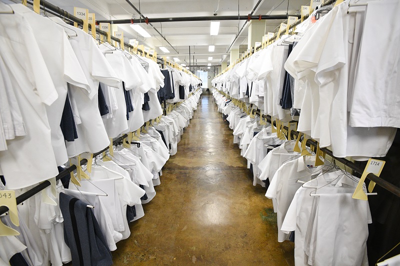 Cadet uniforms after laundry