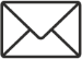 Line icon on envelope