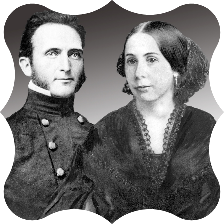 Portrait of Thomas and Anna Jackson, stylized for the web