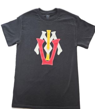 black Athletic Patch VMI logo Tshirt