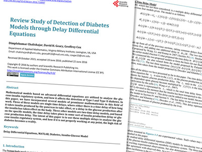Several pages from the diabetes article are shown here.