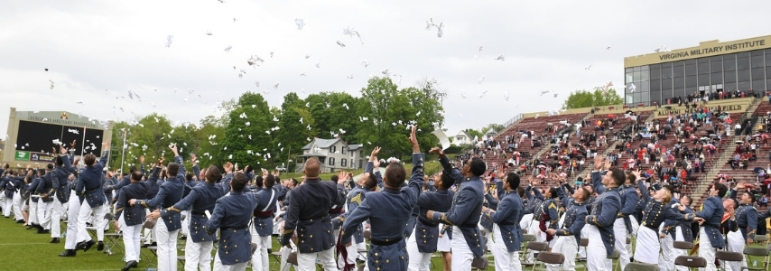 May 2021 Commencement Glove Toss