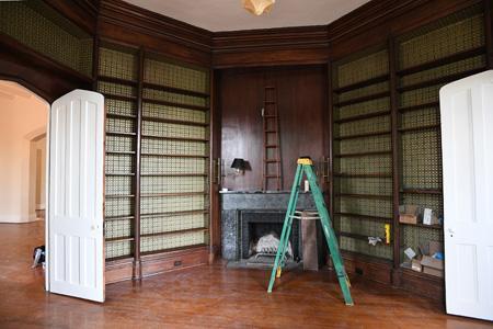 Library in the Superintendent’s Quarters.—VMI Photo by Kelly Nye.