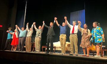 Students at VMI, a military college in Virginia, performing a play