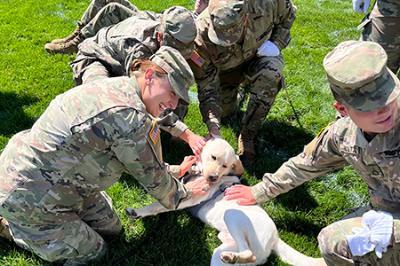 CAVU enjoys attention from cadets at VMI.