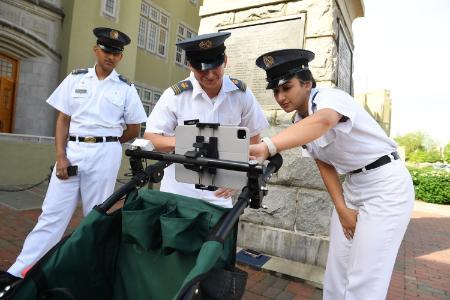 For the past academic year, 12 VMI electrical and computer engineering majors have worked on their senior capstone projects with three external partners to develop a better way to document and assess hiking trails and share information about their navigability.