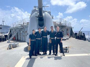 VMI NROTC Midshipman participates in a summer assignment in the Pacific Ocean over the 2023 summer on a nuclear warfare ship.