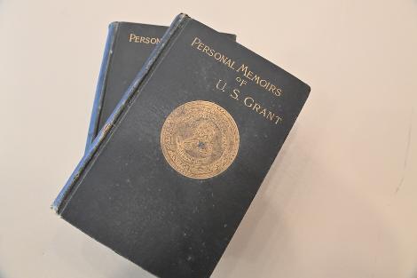 The “Personal Memoirs of U.S. Grant” is a treasured part of the book collection recently donated to The John A. Adams ’71 Center for Military History and Strategic Analysis at VMI.