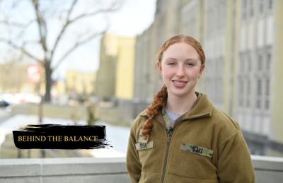 Jillian Sisk, a track runner, talks about her responsibilities with everything as a cadet and cadet-athlete.