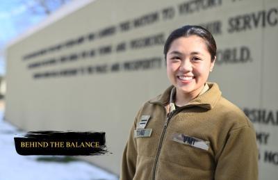 Val Tonnu, a swimmer, talks about her responsibilities with everything as a cadet and cadet-athlete.