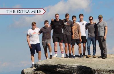 Cadets from VMI participate in the Rock Climbing Club.