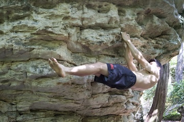 Cadets from VMI participate in the Rock Climbing Club.