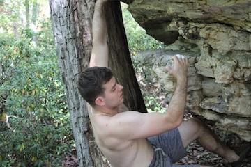 Cadets from VMI participate in the Rock Climbing Club.