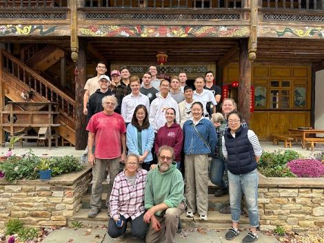 VMI students visit the China Folk House in West Virginia for an immersive learning experience for a Modern Languages and Culture class.