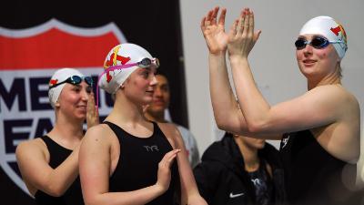 VMI men’s and women’s swimming and diving closed out their season at home in February during the America East Championships at Goodall Pool Feb. 22.