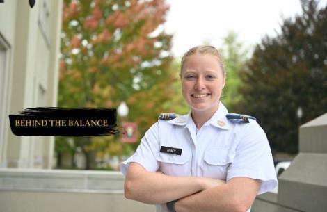 Soccer player Whitney Tracy talks about balancing academics, athletics, and cadet responsibilities.