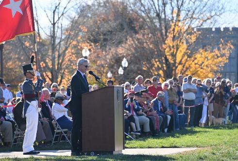 VMI's Founders Day celebration Nov. 8 with special guest at the parade, actor Gary Sinise.