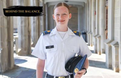 Natalia Dias talks about her responsibilities with everything as a cadet and cadet-athlete.