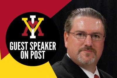 Virginia Military Institute welcomes guest speaker, retired U.S. Army Special Forces Master Sgt. Christopher C. Spence—part of the first wave of American forces on the ground in Afghanistan following the 9/11 terrorist attacks 24 years ago.