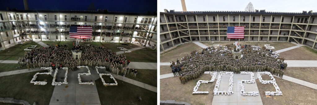 New cadets form the years of 2026 and 2029 in Barracks following successful Breakouts.