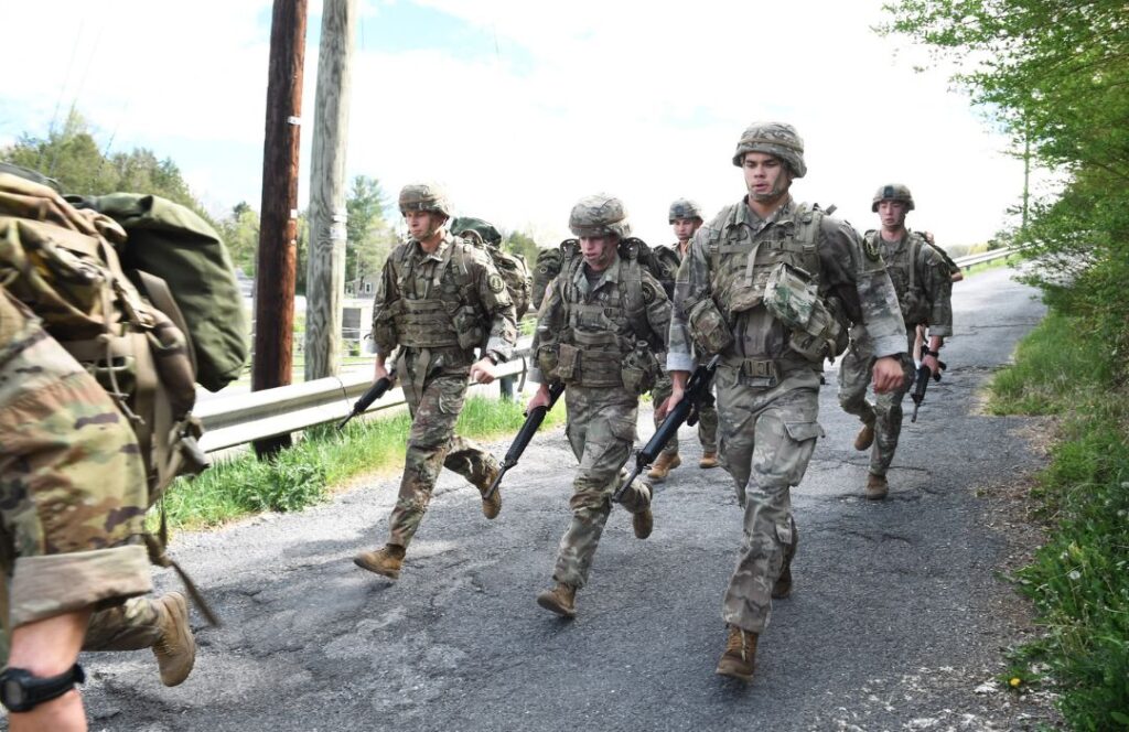 VMI cadets participate in Ranger Challenge, an elite Army ROTC program.