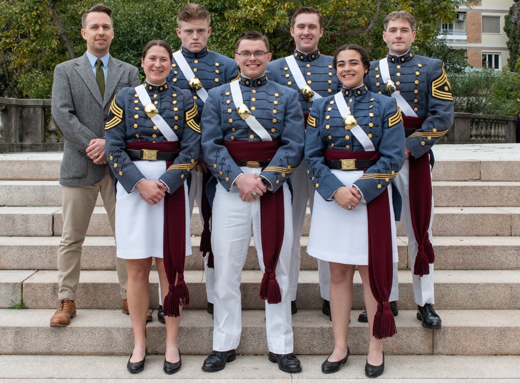 Six VMI cadets participated in the annual Competition on the Law of Armed Conflict in Sanremo, Italy.