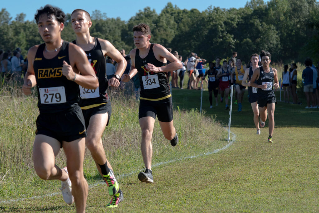 Patrick Kiernan running cross country for Virginia Military Institute.