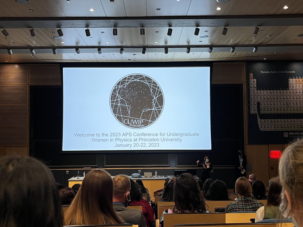 The Conference for Undergraduate Women in Physics at Princeton University.