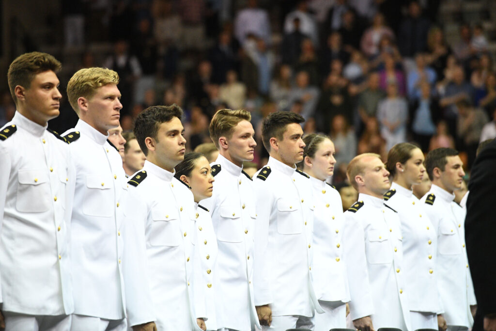 Cadets commission into the Navy.