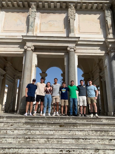 Cadets participating in the VMI Engineering Summer Study Abroad program in Rome.