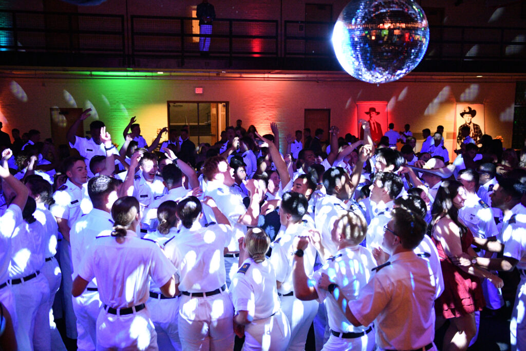 Cadets dance at the Harvest Hop.