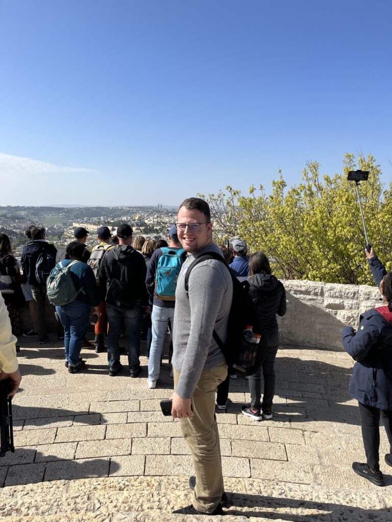 Chris Kushner ’24 traveled overseas to Israel as a continuation of his research on soybeans.