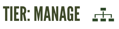Tier: Manage