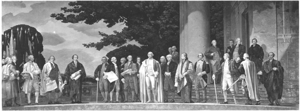 Photograph of the Mural, The Constitution, by Barry Faulkner, 10/27/1936, National Archives and Records Administration