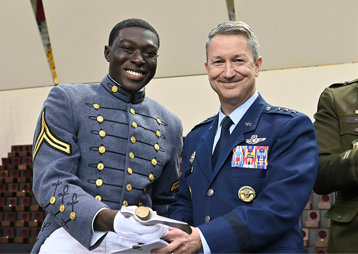 Cadet with General Dan Caine
