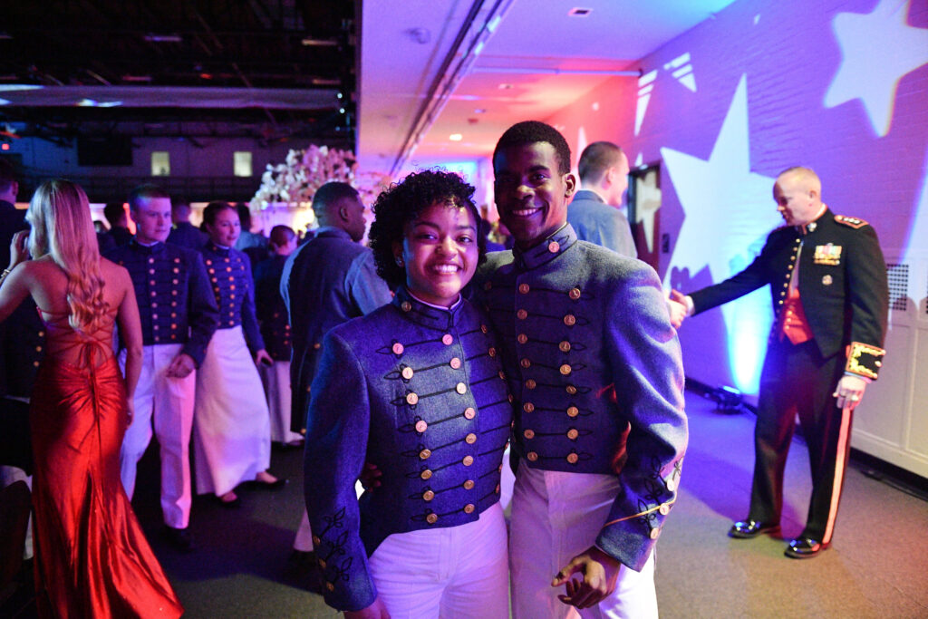 Cadets pose during the Midwinter Dance.